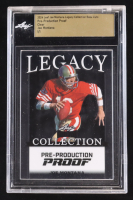 Joe Montana 2024 Leaf Joe Montana Legacy Base Auto Pre-Production Proof Clear #NNO #1/1 (Leaf Encapsulated) at PristineAuction.com