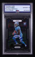 Jahmyr Gibbs Signed 2023 Panini Prizm #331 RC (PSA | Autograph Graded PSA 10) at PristineAuction.com