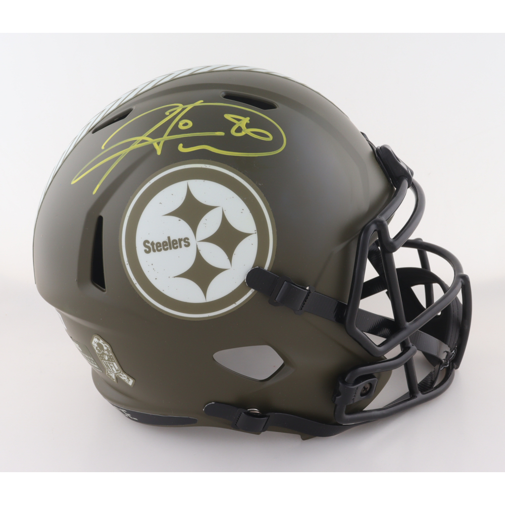Hines Ward Signed Steelers Full-Size Salute to Service Alternate Speed Helmet (Beckett) at PristineAuction.com