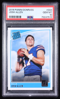 Josh Allen 2018 Donruss #304 RR RC (PSA 10) at PristineAuction.com