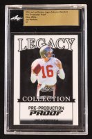 Joe Montana 2024 Leaf Joe Montana Legacy Base Auto Pre-Production Proof Clear White #NNO #1/1 (Leaf Encapsulated) at PristineAuction.com