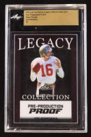 Joe Montana 2024 Leaf Joe Montana Legacy Base Auto Pre-Production Proof Clear Purple #NNO #1/1 (Leaf Encapsulated) at PristineAuction.com
