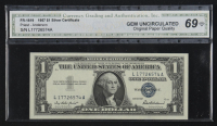 1957 United States of America $1 One Dollar Silver Certificate Note (CGA 69) at PristineAuction.com