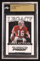 Joe Montana 2024 Leaf Joe Montana Legacy Base Auto Pre-Production Proof Clear White #NNO #1/1 (Leaf Encapsulated) at PristineAuction.com
