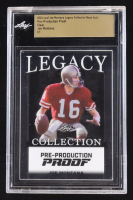 Joe Montana 2024 Leaf Joe Montana Legacy Base Auto Pre-Production Proof Clear #NNO #1/1 (Leaf Encapsulated) at PristineAuction.com