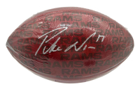 Puka Nacua Signed "The Duke" Rams Team Showcase Official NFL Game Ball (Fanatics) at PristineAuction.com