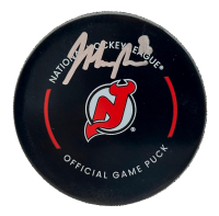 Jack Hughes Signed Devils Official Game Puck (Fanatics) at PristineAuction.com