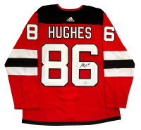 Jack Hughes Signed Devils Adidas Authentic Jersey (Fanatics) at PristineAuction.com