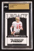Joe Montana 2024 Leaf Joe Montana Legacy Base Auto Pre-Production Proof Clear White #NNO #1/1 (Leaf Encapsulated) at PristineAuction.com
