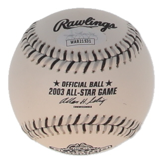 Kerry Wood Signed 2003 All-Star Game Logo Baseball Inscribed "1st All-Star Game" (JSA) at PristineAuction.com Kerry Wood Signed 2003 All-Star Game Logo Baseball Inscribed "1st All-Star Game" (JSA) at PristineAuction.com