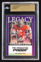 Joe Montana 2024 Leaf Joe Montana Legacy Base Auto Pre-Production Proof Prismatic Purple #NNO #1/1 (Leaf Encapsulated) at PristineAuction.com