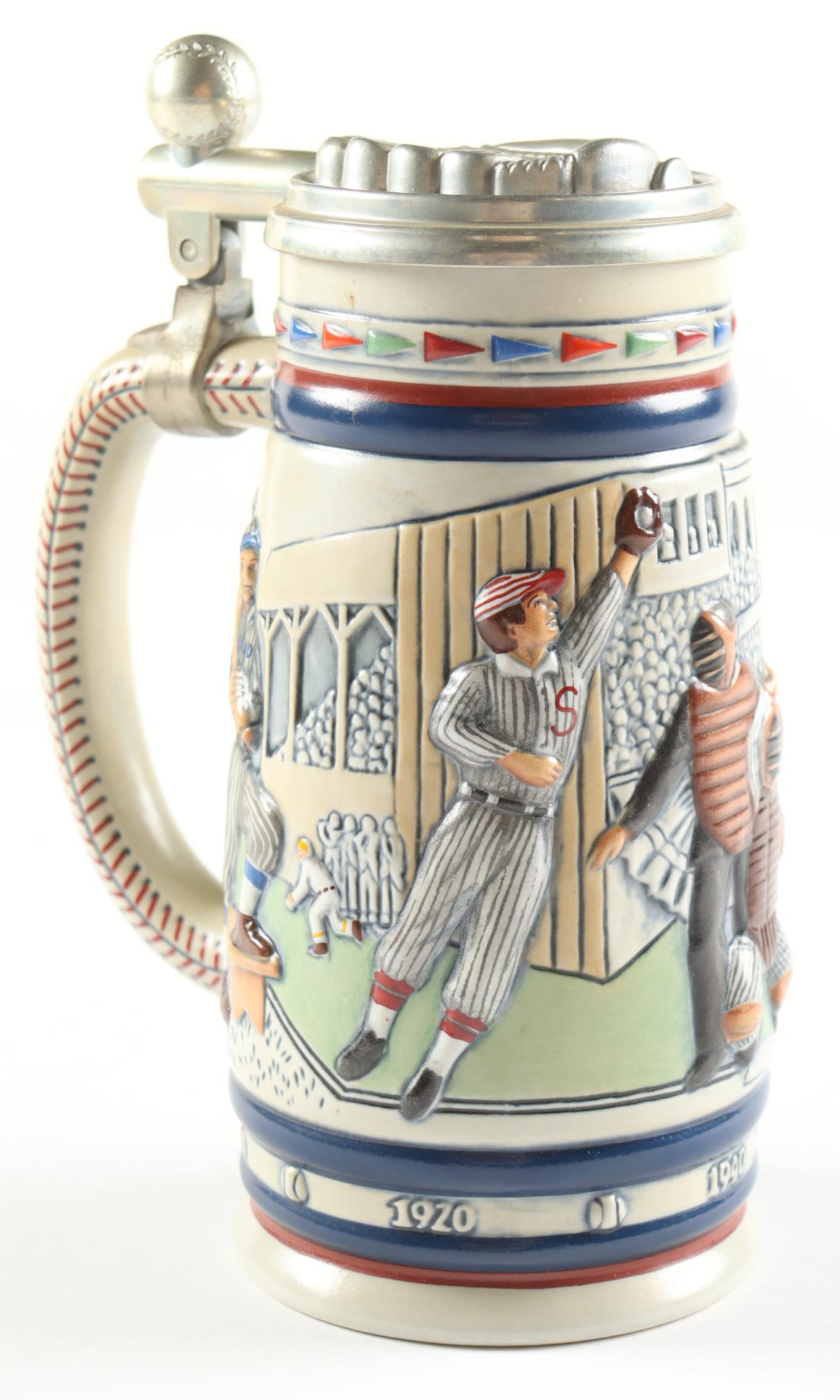 Vintage Baseball Art LE CUI Inc First Edition Beer Stein at PristineAuction.com Vintage Baseball Art LE CUI Inc First Edition Beer Stein at PristineAuction.com
