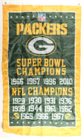 Green Bay Packers Commemorative Super Bowl Champions Flag at PristineAuction.com