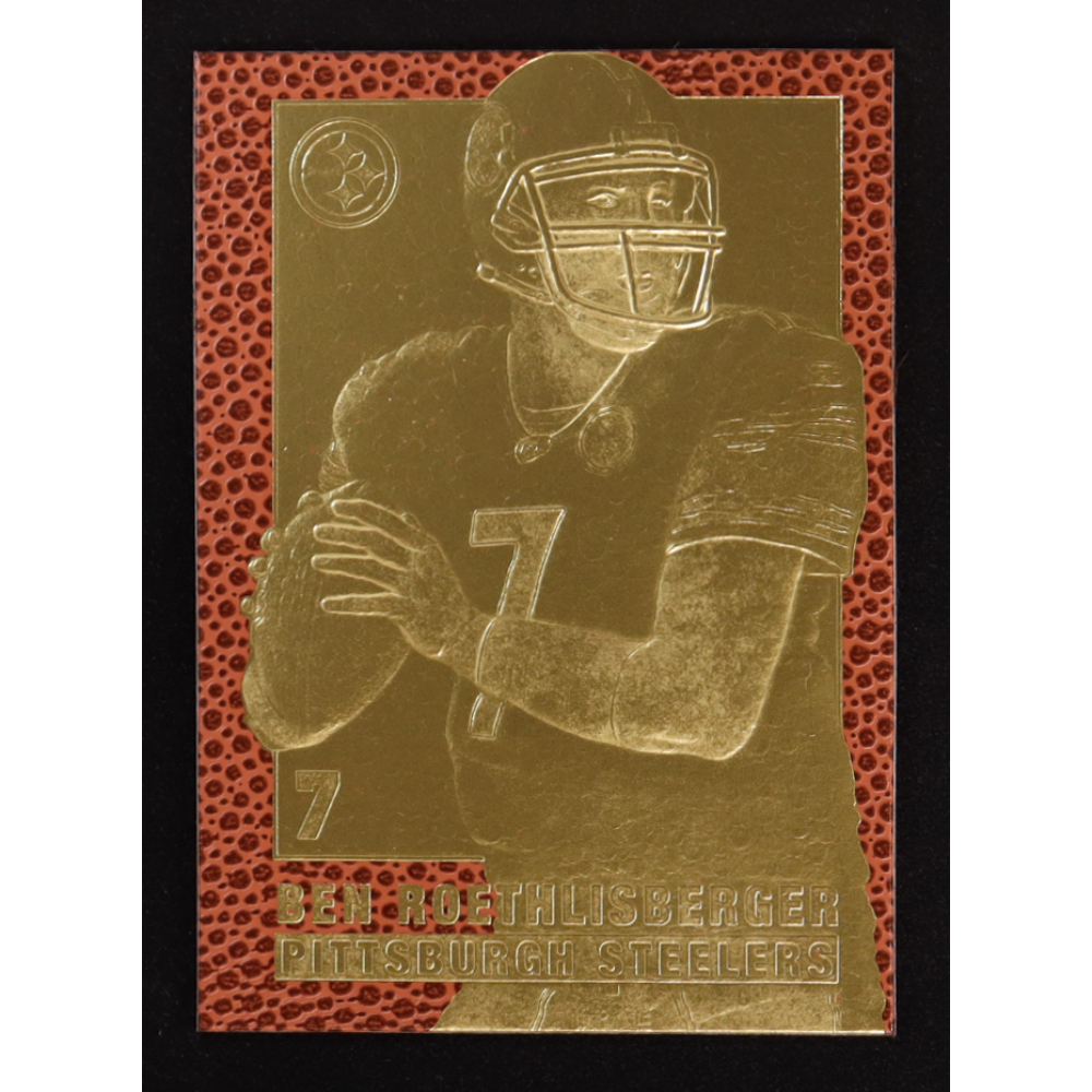 Ben Roethlisberger 2006 Merrick Mint Feel the Game Sculpted Gold Cards #2 at PristineAuction.com