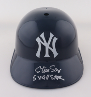 Steve Sax Signed Yankees Full-Size Batting Helmet Inscribed "5x All Star" (Schwartz) at PristineAuction.com