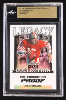 Joe Montana 2024 Leaf Joe Montana Legacy Base Auto Pre-Production Proof Prismatic White #NNO #1/1 (Leaf Encapsulated) at PristineAuction.com