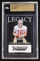 Joe Montana 2024 Leaf Joe Montana Legacy Base Auto Pre-Production Proof Clear Platinum #NNO #1/1 (Leaf Encapsulated) at PristineAuction.com