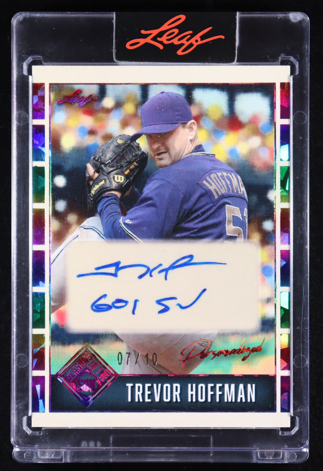 Trevor Hoffman 2025 Leaf Seasons in the Sun Personalized Autographs Crystal Oil Spill #PTH1 #07/10 at PristineAuction.com Trevor Hoffman 2025 Leaf Seasons in the Sun Personalized Autographs Crystal Oil Spill #PTH1 #07/10 at PristineAuction.com