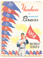 1958 Vintage Yankees vs. Braves Official Game Program at PristineAuction.com