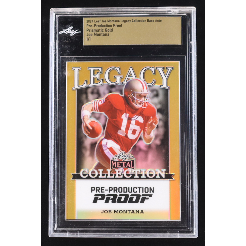 Joe Montana 2024 Leaf Joe Montana Legacy Base Auto Pre-Production Proof ...