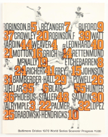 1970 Baltimore Orioles World Series Official Souvenir Program at PristineAuction.com