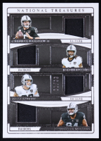 2024 Panini National Treasures NFL Gear Quad Materials #9 Gardner Minshew II / Christian Wilkins / Jakobi Meyers / Maxx Crosbys #88/99 at PristineAuction.com