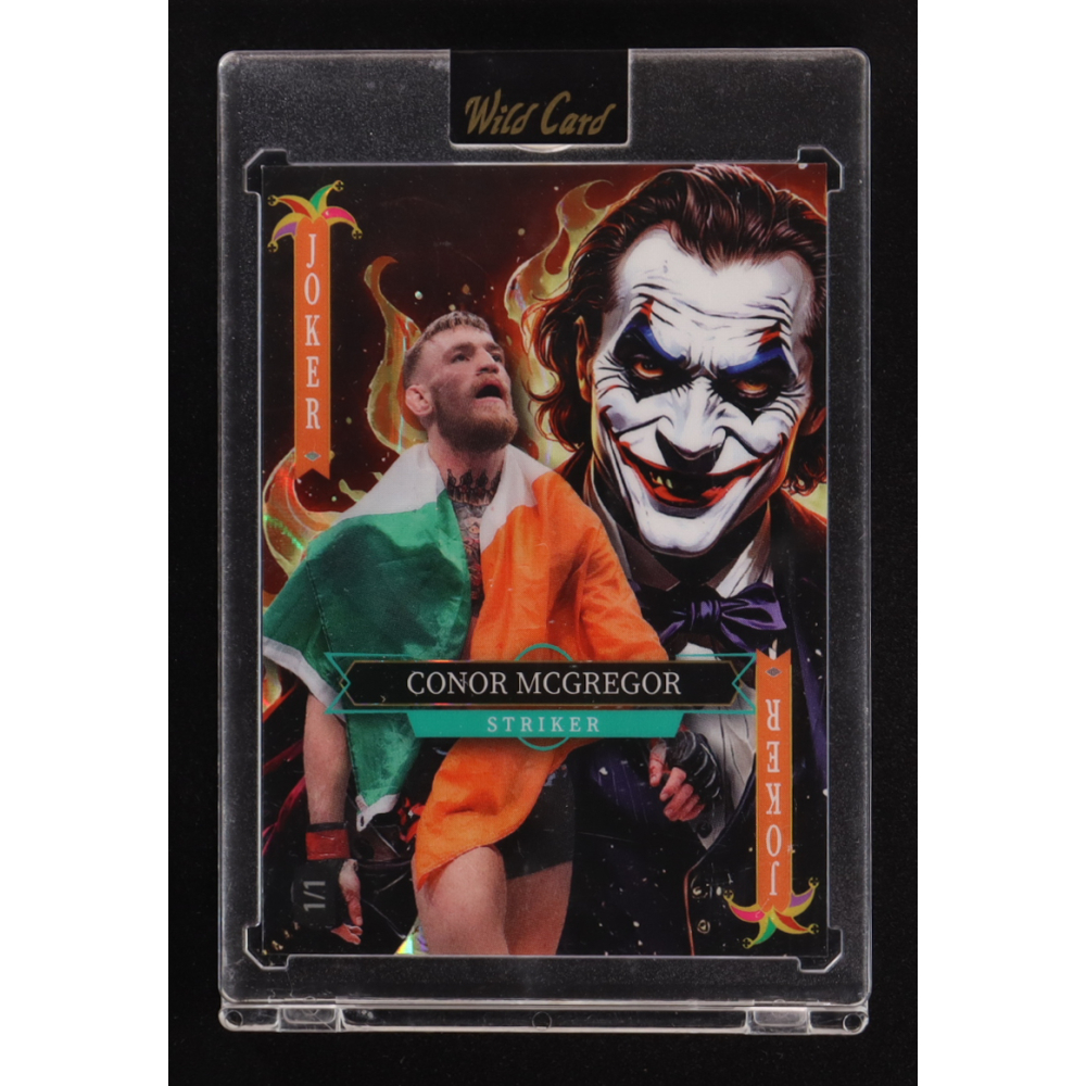 Conor McGregor 2025 Wild Card Jokers Wild Joker Lava #SDJWM-CMNe10 #1/1 at PristineAuction.com