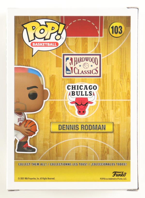 Dennis Rodman Signed Bulls #103 Funko Pop! Vinyl Figure (JSA) at PristineAuction.com Dennis Rodman Signed Bulls #103 Funko Pop! Vinyl Figure (JSA) at PristineAuction.com