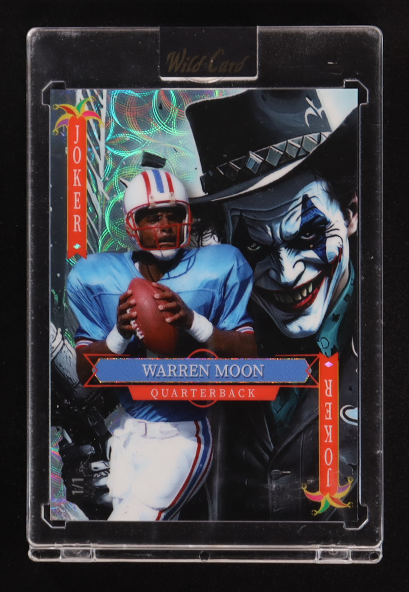 Warren Moon 2025 Wild Card Jokers Wild Joker Kaleidoscope #SDJWM-WMNr10 #1/1 at PristineAuction.com Warren Moon 2025 Wild Card Jokers Wild Joker Kaleidoscope #SDJWM-WMNr10 #1/1 at PristineAuction.com