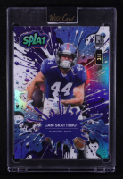 Cam Skattebo 2025 Wild Card Splat Blue Lava Foil #SBBLU04CS #3/8 RC at PristineAuction.com