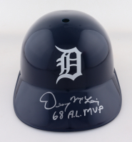 Denny McLain Signed Tigers Full-Size Batting Helmet Inscribed "68 A.L. MVP" (Schwartz) at PristineAuction.com
