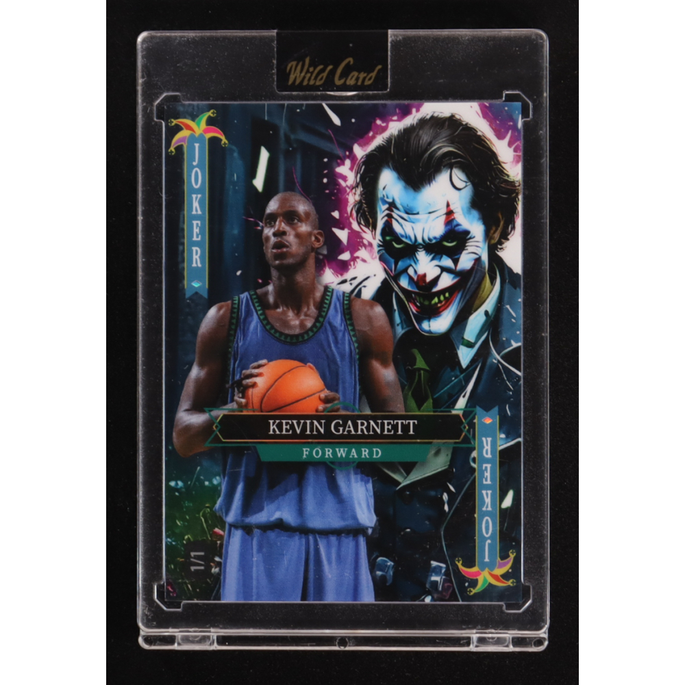 Kevin Garnett 2025 Wild Card Jokers Wild Joker Rainbow Foil #SDJWM-KGNt01 #1/1 at PristineAuction.com