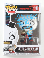 David Howard Thornton Signed "Terrifier" #1591 Art The Clown With Bike Funko Pop! Vinyl Figure Inscribed "Art The Clown" (JSA) at PristineAuction.com