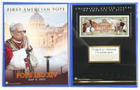 Pope Leo XIV Genuine Legal Tender Colorized U.S. $2.00 Two Dollar Bill Commemorative Edition Bank Note with Display Folder at PristineAuction.com