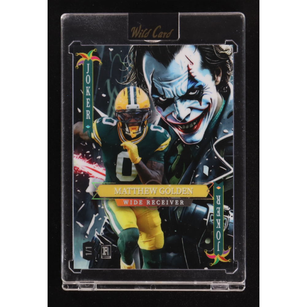Matthew Golden 2025 Wild Card Jokers Wild Joker Rainbow Foil #SDJWM-MGNq02 #1/1 RC at PristineAuction.com