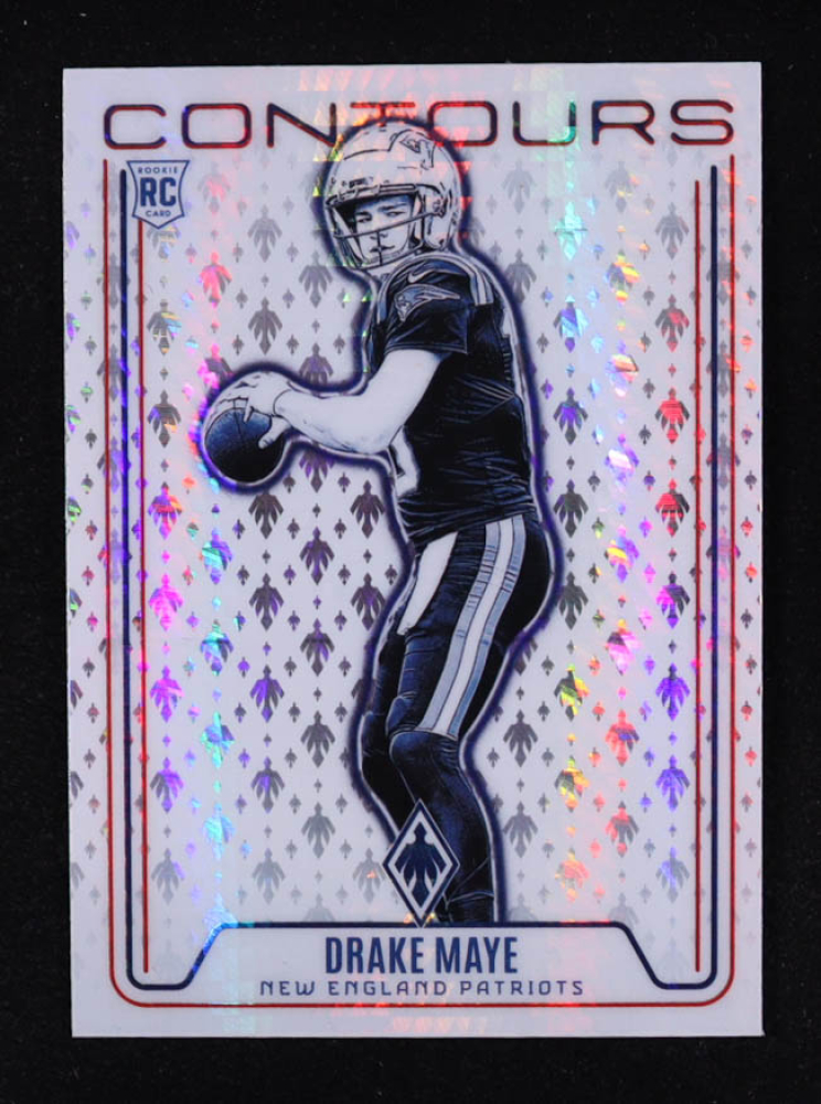 Drake Maye 2024 Panini Phoenix Contours Hyper #12 RC