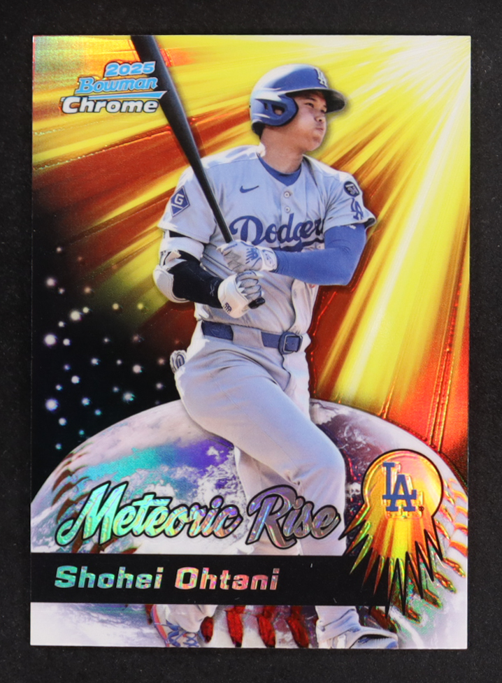 Shohei Ohtani 2025 Bowman Chrome Meteoric Rise #MR12 at PristineAuction.com Shohei Ohtani 2025 Bowman Chrome Meteoric Rise #MR12 at PristineAuction.com