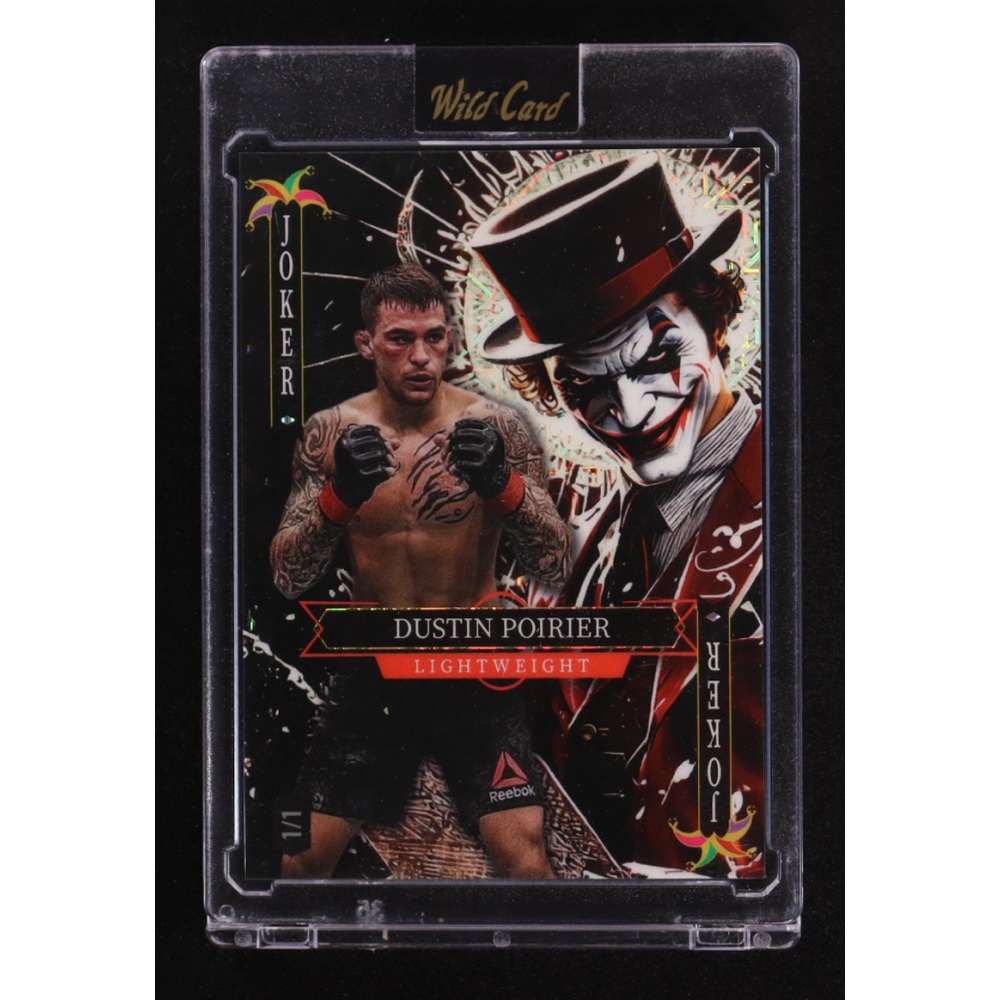 Dustin Poirier 2025 Wild Card Jokers Wild Joker Mojo #SDJWM-DPNq03 #1/1 at PristineAuction.com