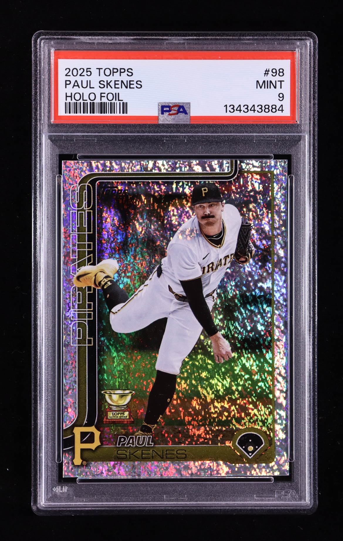 Paul Skenes 2025 Topps Holo Foil #98 (PSA 9) at PristineAuction.com Paul Skenes 2025 Topps Holo Foil #98 (PSA 9) at PristineAuction.com