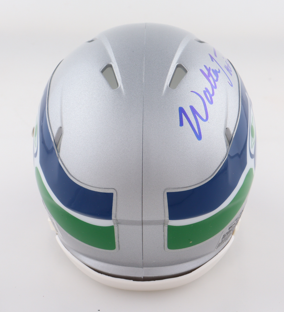 Walter Jones Signed Seahawks Throwback Alternate Speed Mini Helmet Inscribed "HOF '14" (Schwartz) at PristineAuction.com Walter Jones Signed Seahawks Throwback Alternate Speed Mini Helmet Inscribed "HOF '14" (Schwartz) at PristineAuction.com