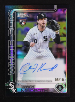 Chase Meidroth 2025 Topps Chrome Update Autographs Black Refractors #ACCME #05/10 RC at PristineAuction.com
