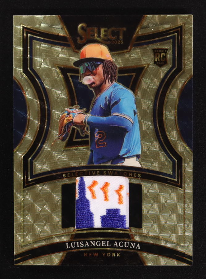 Luisangel Acuna 2025 Select Selective Swatches Gold Vinyl Prizms #31 #1/1 RC at PristineAuction.com Luisangel Acuna 2025 Select Selective Swatches Gold Vinyl Prizms #31 #1/1 RC at PristineAuction.com