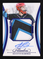 Agustin Ramirez 2025 Panini Flawless Flawless Patch Autographs Sapphire #35 #05/15 at PristineAuction.com
