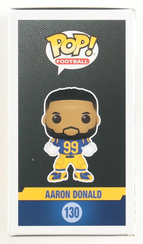 Aaron Donald Signed "Rams" #130 Funko Pop! Vinyl Figure (Beckett) at PristineAuction.com Aaron Donald Signed "Rams" #130 Funko Pop! Vinyl Figure (Beckett) at PristineAuction.com