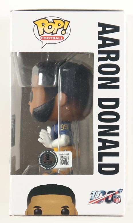 Aaron Donald Signed "Rams" #130 Funko Pop! Vinyl Figure (Beckett) at PristineAuction.com Aaron Donald Signed "Rams" #130 Funko Pop! Vinyl Figure (Beckett) at PristineAuction.com