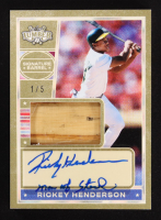 Rickey Henderson 2025 Leaf Lumber Signature Barrel #SBRH1 #1/5 at PristineAuction.com