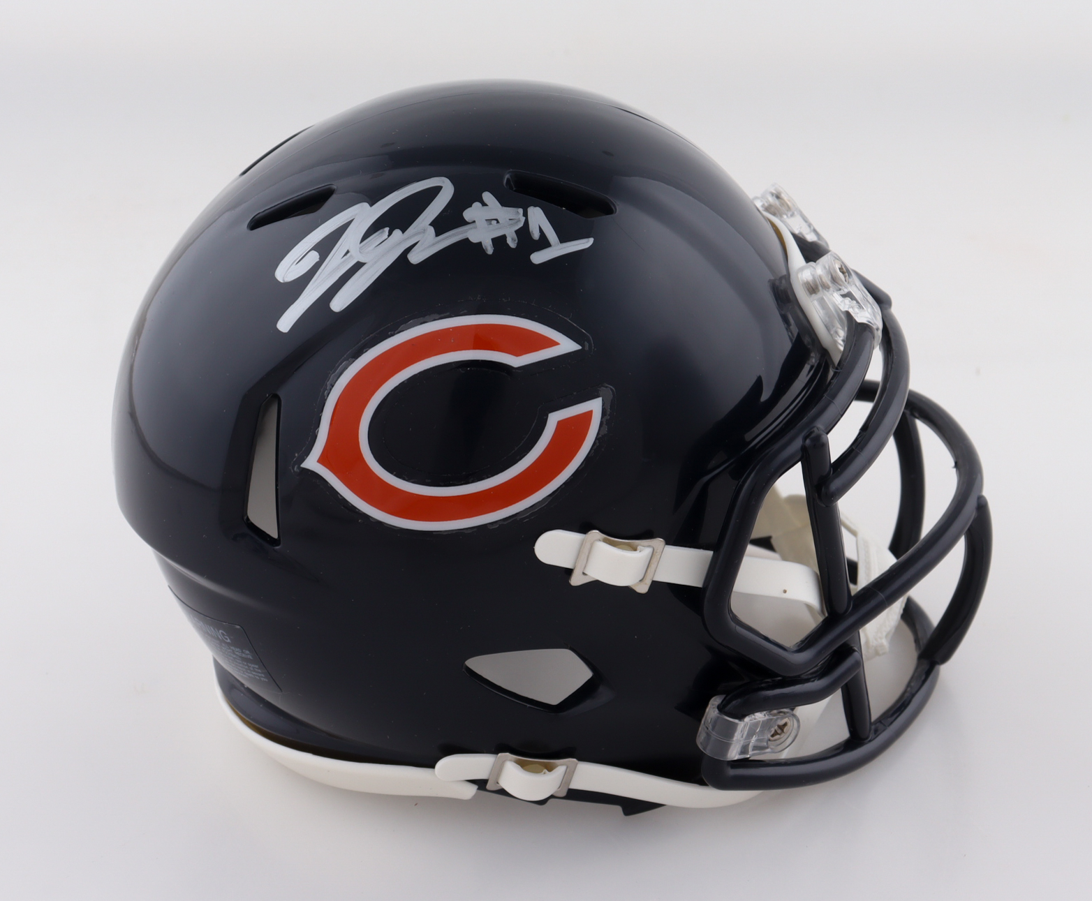 Jaylon Johnson Signed Bears Speed Mini Helmet (Schwartz) at PristineAuction.com Jaylon Johnson Signed Bears Speed Mini Helmet (Schwartz) at PristineAuction.com