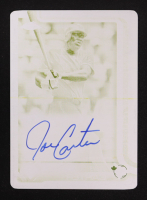 Joe Carter 2025 Topps Chrome Update Legends Autographs Printing Plates Yellow #CLAJC #1/1 at PristineAuction.com