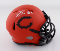 Jaylon Johnson Signed Bears Rave Alternate Speed Mini Helmet (Schwartz) at PristineAuction.com