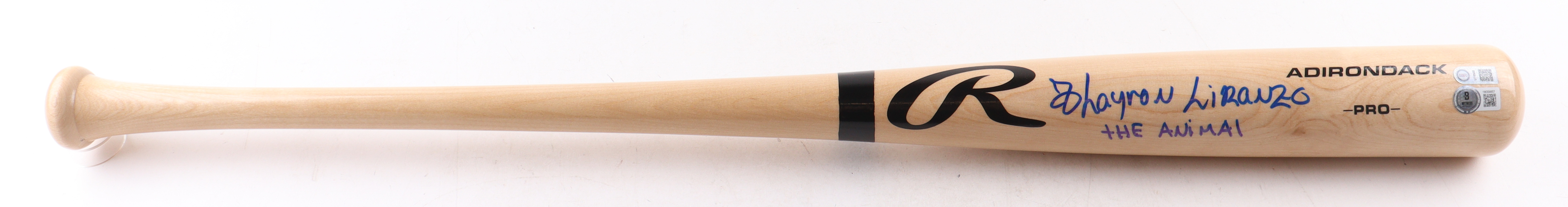 Thayron Liranzo Signed Rawlings Baseball Bat Inscribed "The Animal" (Beckett & USA SM) at PristineAuction.com Thayron Liranzo Signed Rawlings Baseball Bat Inscribed "The Animal" (Beckett & USA SM) at PristineAuction.com